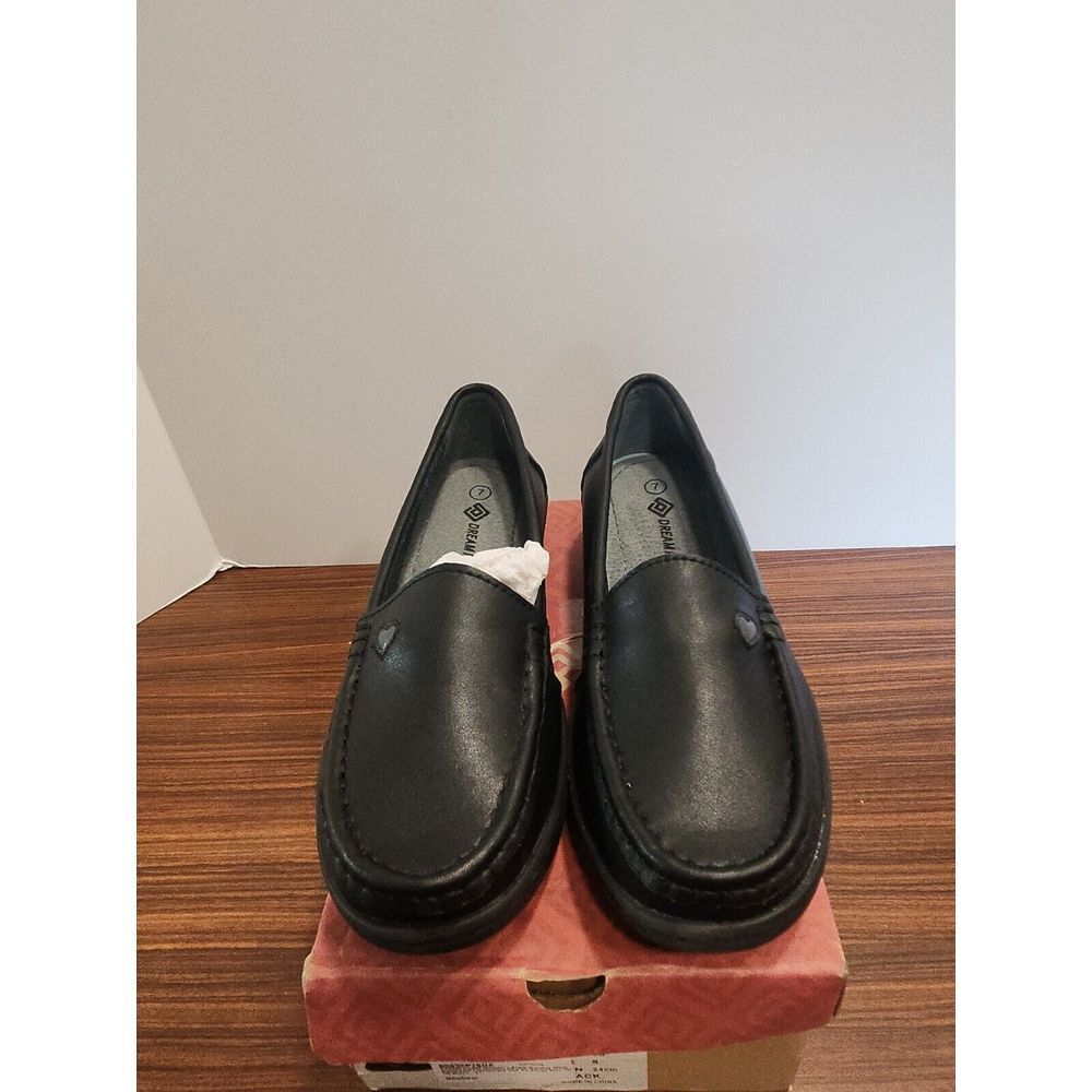 Dream Pairs Metro-1 Womens Nursing Shoes Black Hearts Casual Size 7 Comfort
